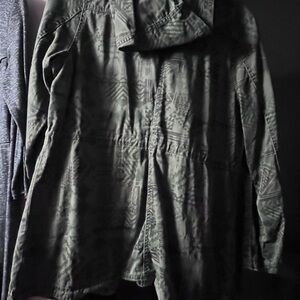 Mossimo Supply Co. Olive Patterned Jacket